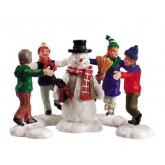 LEMAX RING AROUND THE SNOWMAN, SET OF 3 52112