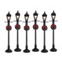 LEMAX GAS LANTERN STREET LAMP, SET OF 6 64499