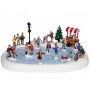 LEMAX VILLAGE SKATING POND, SET OF 18 94048