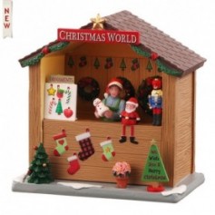 LEMAX CHRISTMAS WORLD BOOTH, B/O (3V) 04734