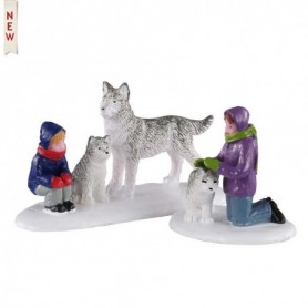 LEMAX FUTURE SLED DOGS, SET OF 2 02941
