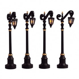 LEMAX COLONIAL STREET LAMP, SET OF 4 54313