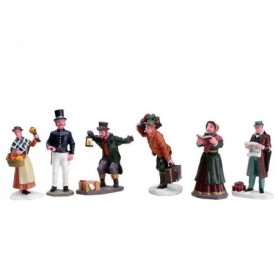 LEMAX TOWNSFOLK FIGURINES, SET OF 6 92355
