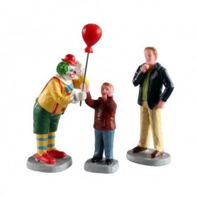 LEMAX FRIENDLY CLOWN, SET OF 3 02953