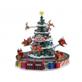 LEMAX SANTA'S SLEIGH SPINNERS, WITH 4.5V ADAPTOR 14833