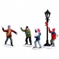 LEMAX SNOWBALL FIGHT!, SET OF 4 32133