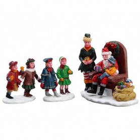 LEMAX VISITING SANTA, SET OF 3 62276