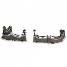 LEMAX STONE WALL, SET OF 6 63576
