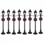 LEMAX GAS LANTERN STREET LAMP, SET OF 8 64500