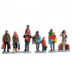 LEMAX HOLIDAY SHOPPERS, SET OF 6 92683