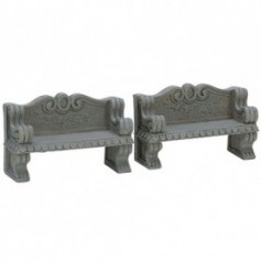 LEMAX STONE BENCH, SET OF 2 74612