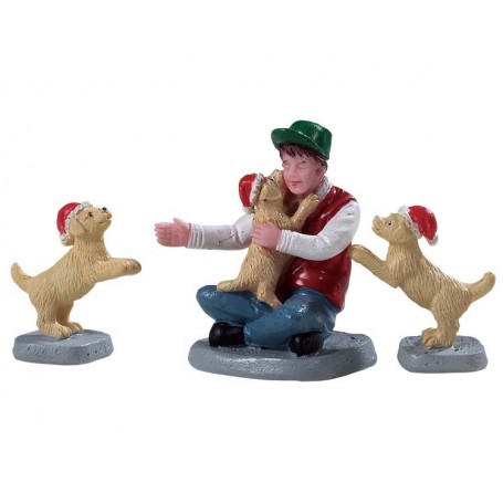 LEMAX NEW PUPPIES, SET OF 3 92778