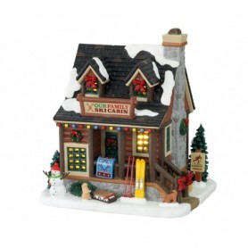 LEMAX OUR FAMILY SKI CABIN, B/O LED 15748