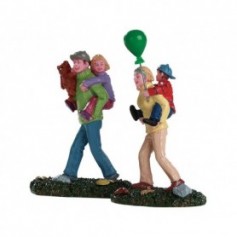 LEMAX COMING HOME FROM THE FAIR, SET OF 2 82582