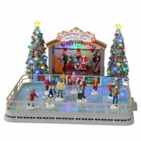 LEMAX CHRISTMAS GROVE SKATING RINK, WITH 4.5V ADAPTOR 14870