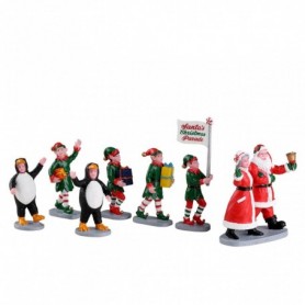 LEMAX SANTA'S ELF PARADE, SET OF 7 23592