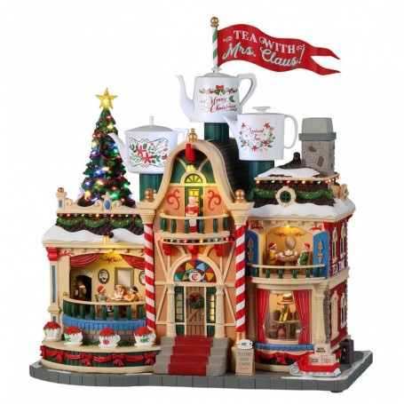 LEMAX TEA WITH MRS. CLAUS, WITH 4.5V ADAPTOR 35018