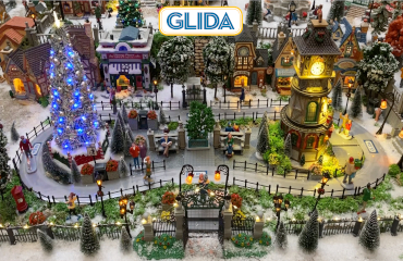 GLIDA Sliding System for Christmas Villages